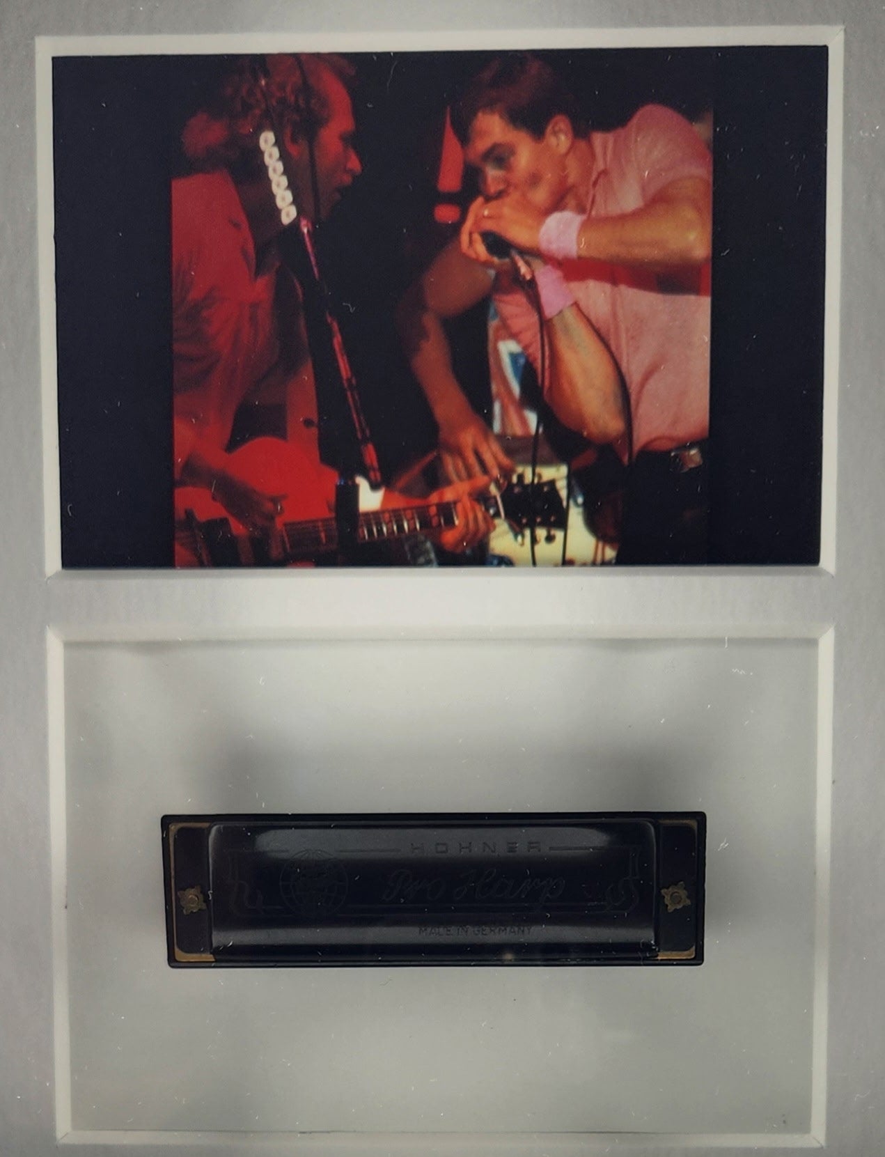 (Shipping Included) Official Greg "Fingers" Taylor Harmonica Shadow Box