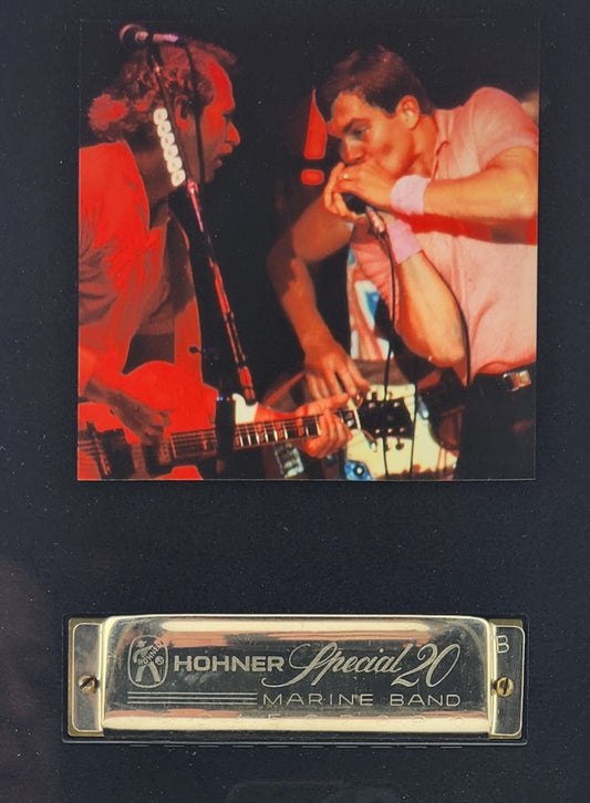 (Shipping Included) Official Greg "Fingers" Taylor Harmonica Shadow Box