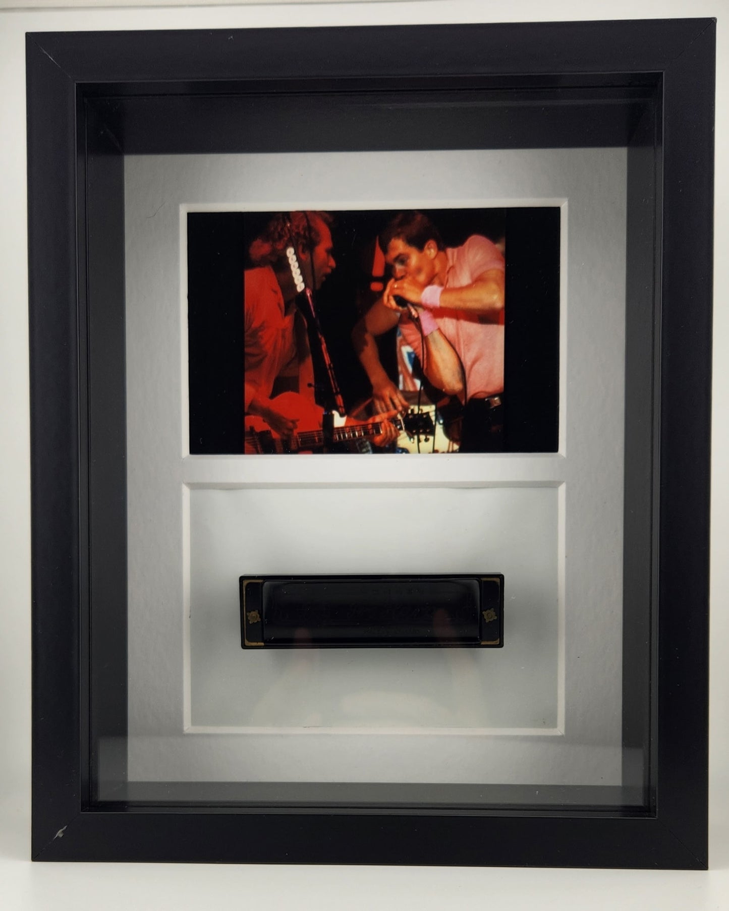 (Shipping Included) Official Greg "Fingers" Taylor Harmonica Shadow Box