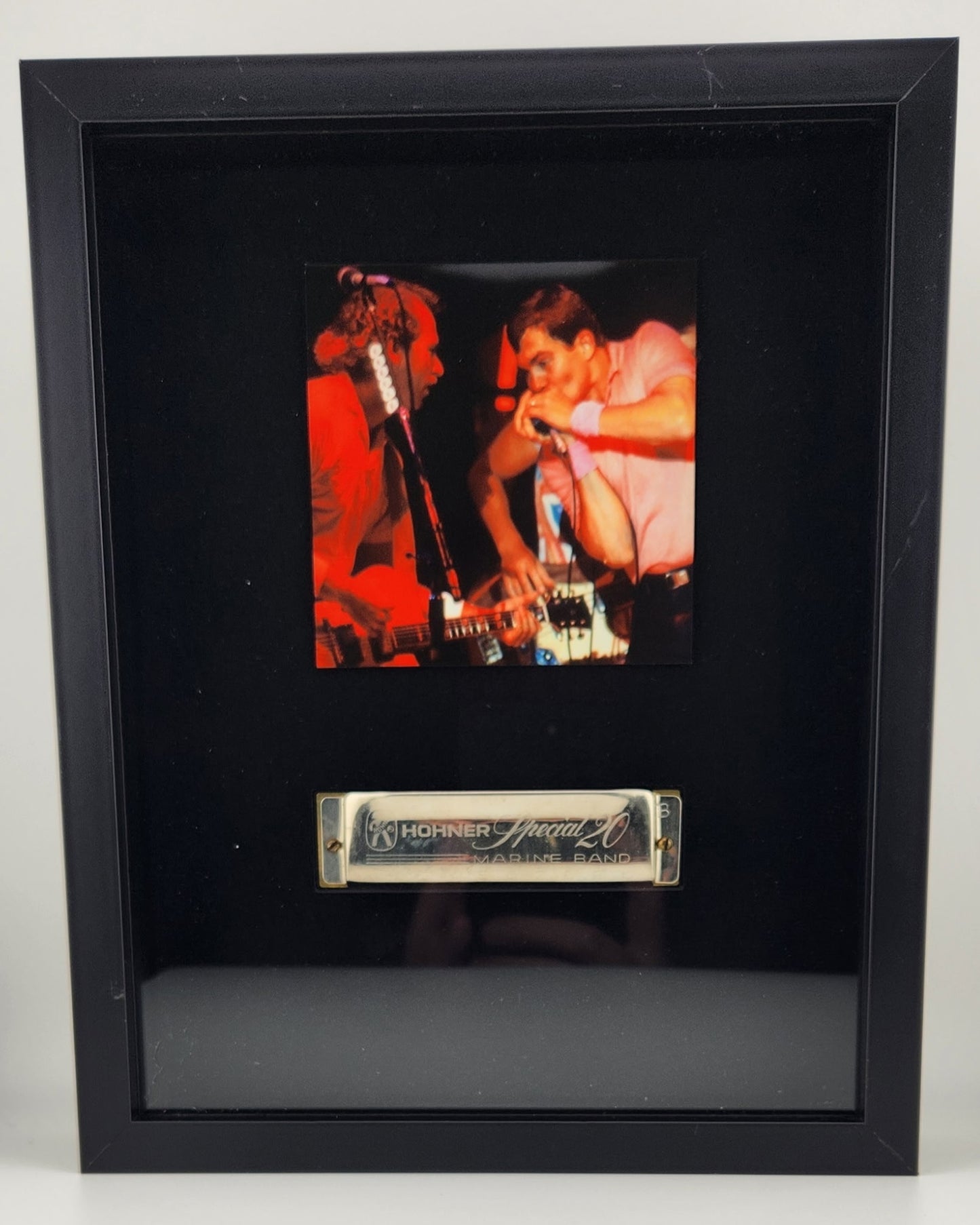 (Shipping Included) Official Greg "Fingers" Taylor Harmonica Shadow Box