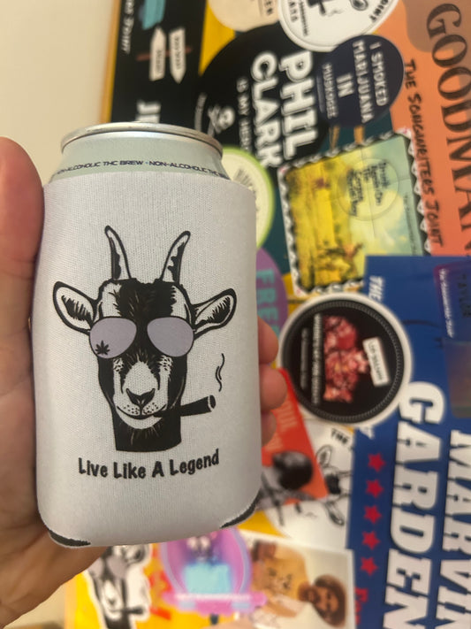 Live Like A Legend  Koozie