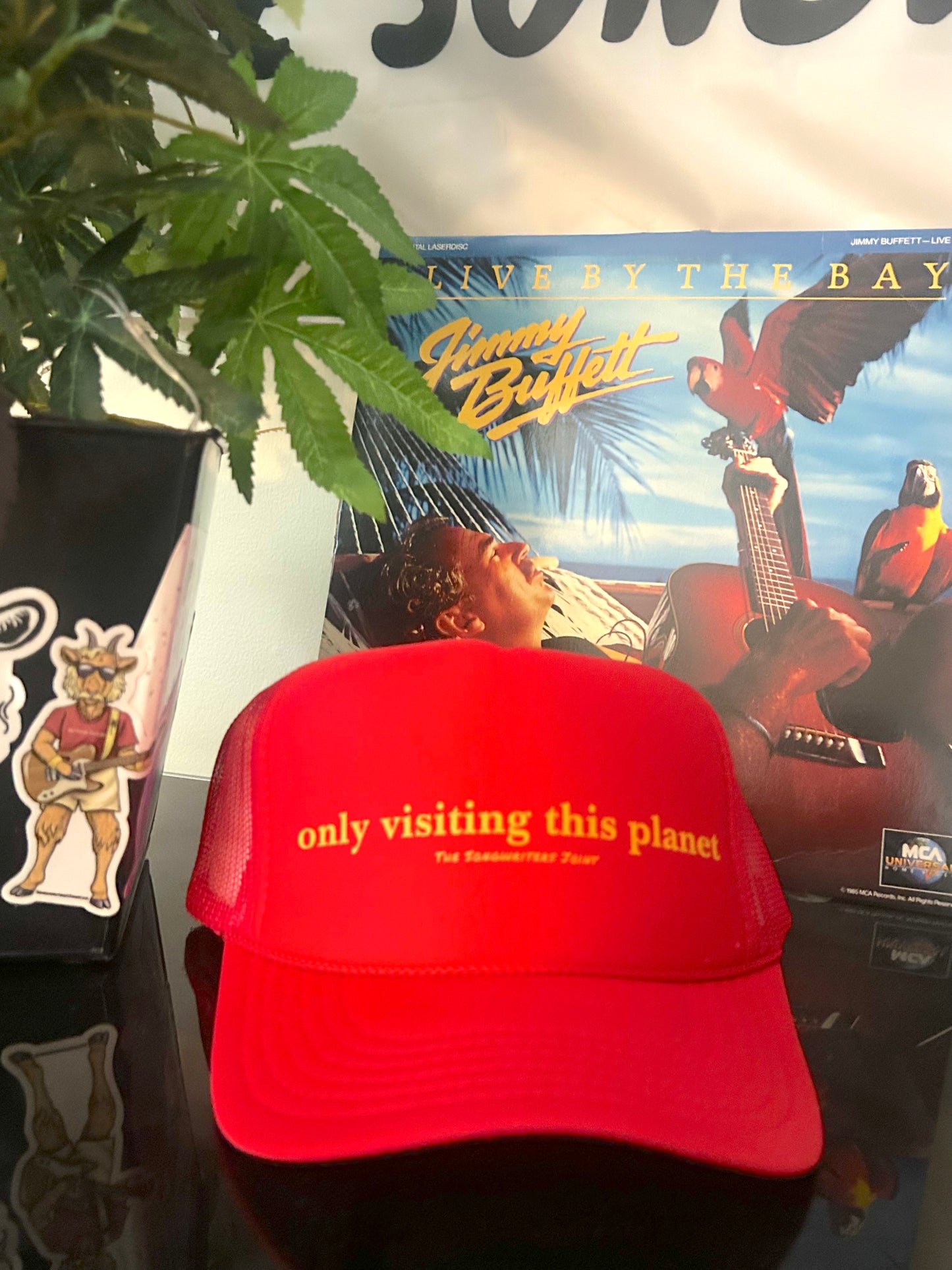 only visiting this planet Trucker Hat (Live By The Bay)