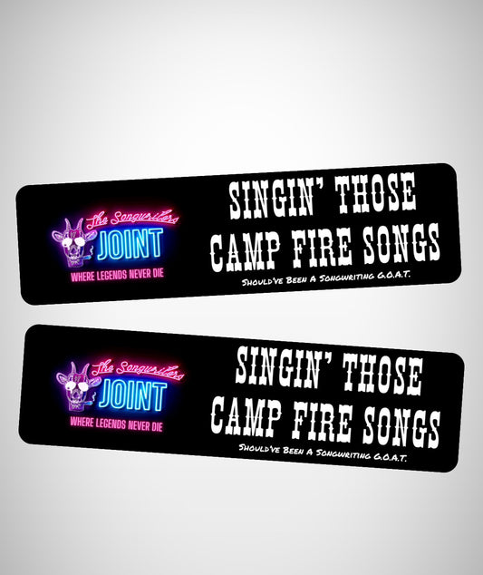 Camp Fire Songs Bumper Sticker