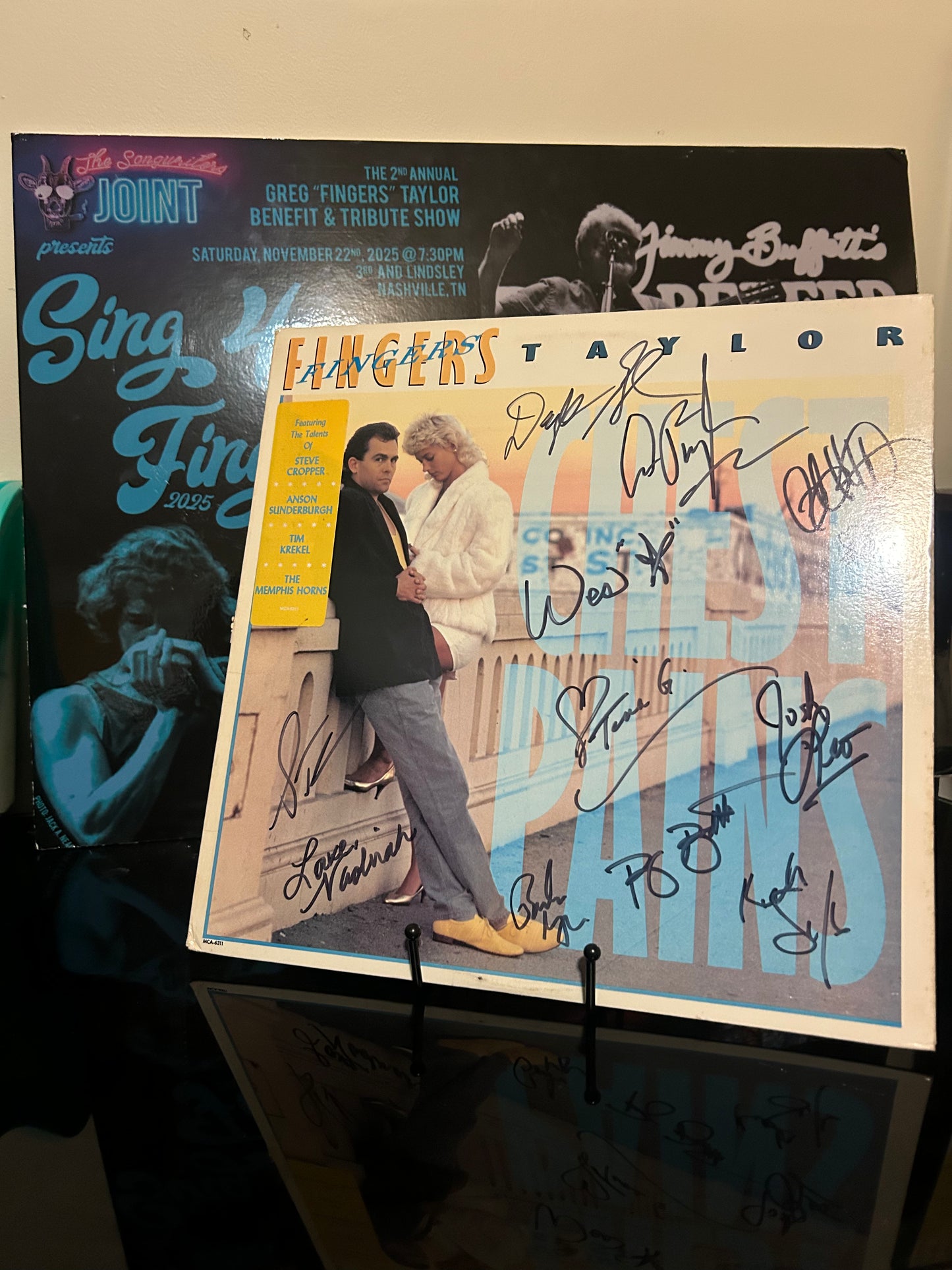 Greg "Fingers" Taylor "Chest Pains" Signed Album