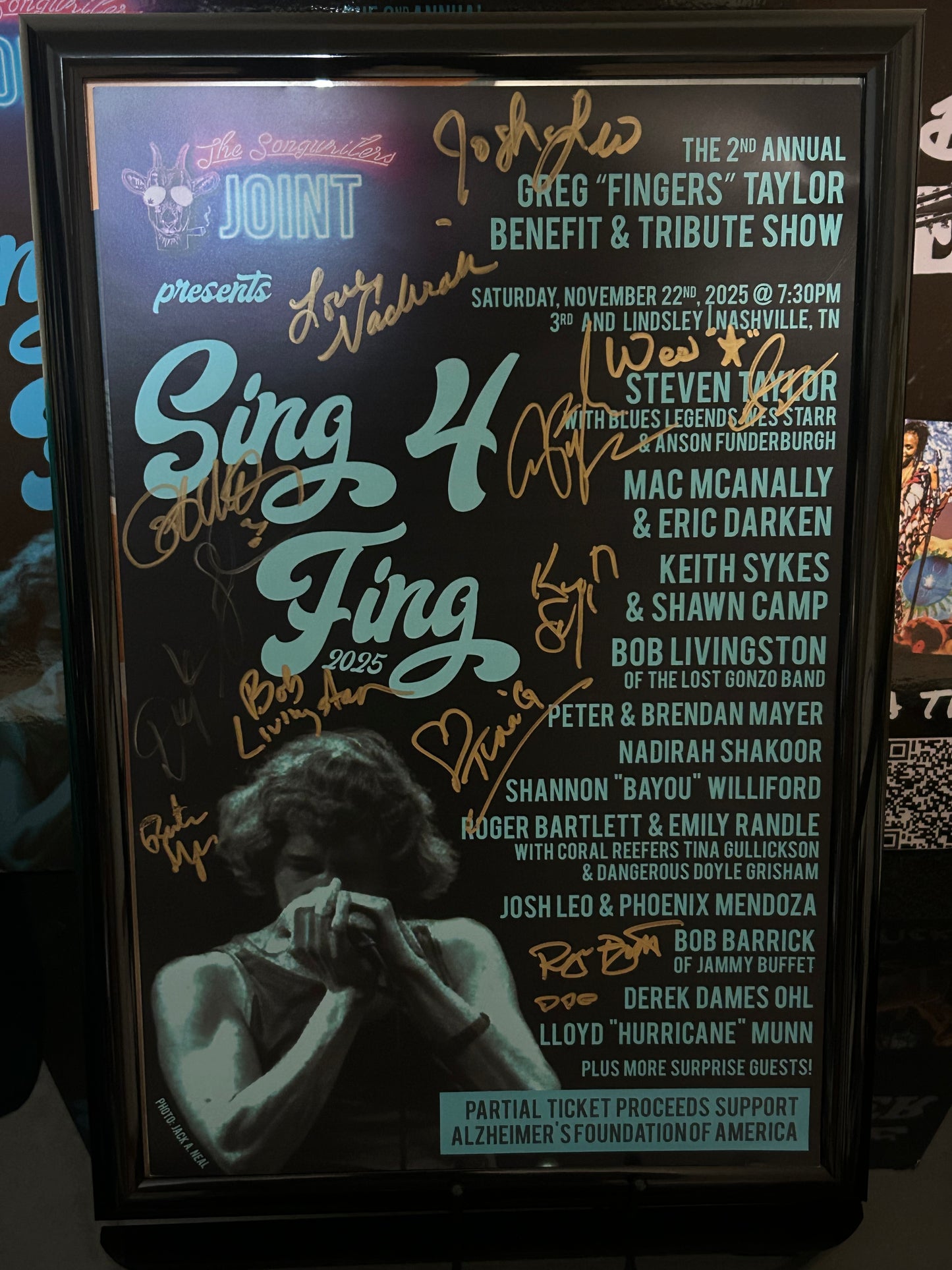 2025 Sing 4 Fing Signed Poster
