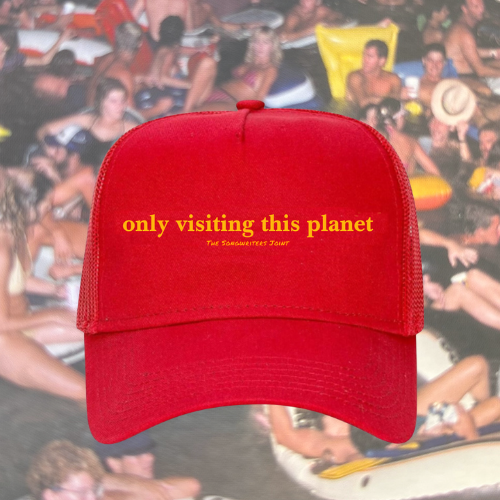 only visiting this planet Trucker Hat (Live By The Bay)